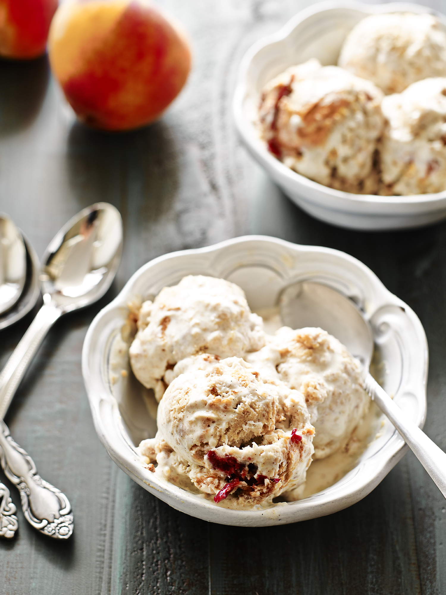 Gluten Free Peach Cobbler Ice Cream – Luv Cooks